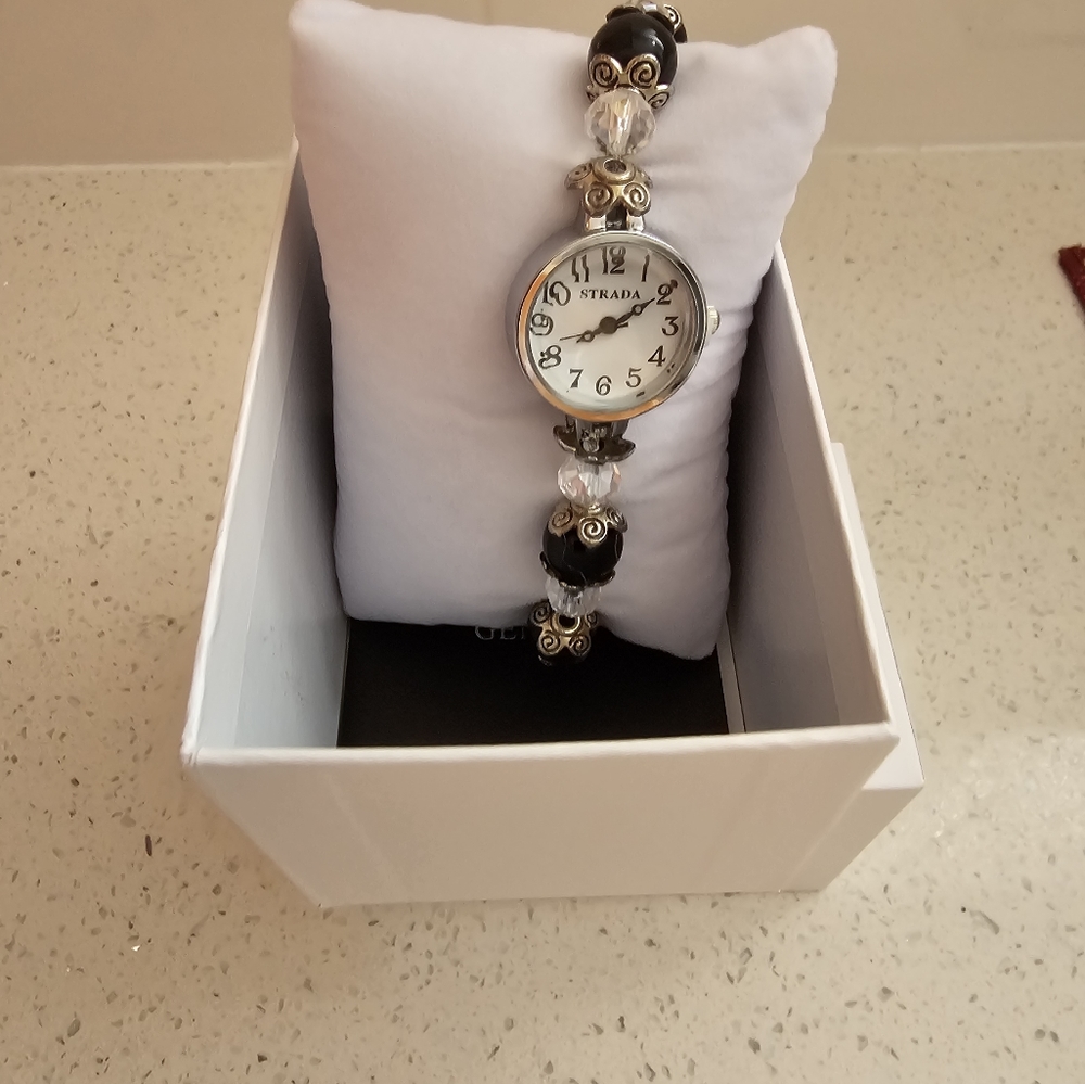 Strada medical alert stretch band watch